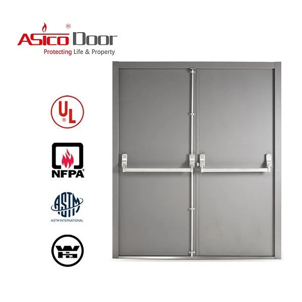 Eldvarnarhurð úr galvaniseruðu stáli